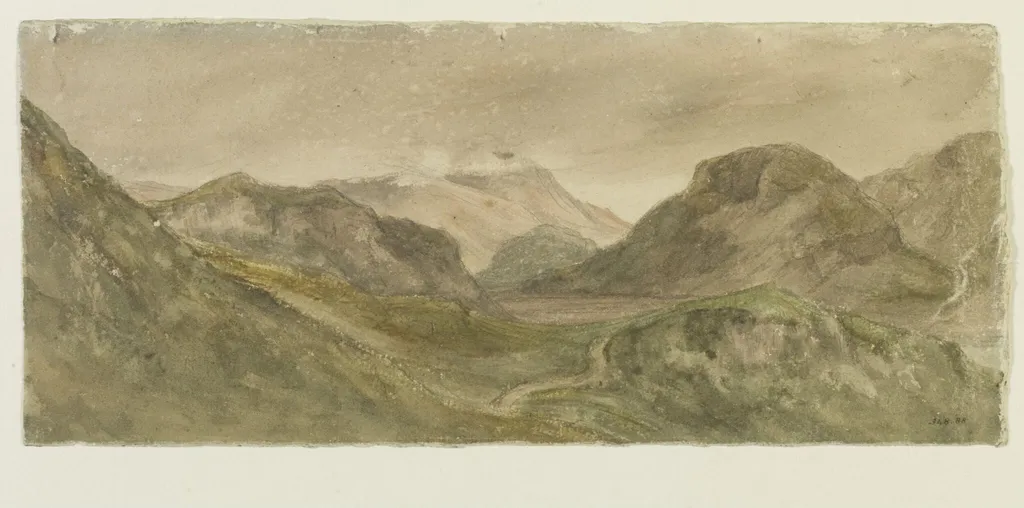 Hellvellyn, by John Constable, watercolor, 21