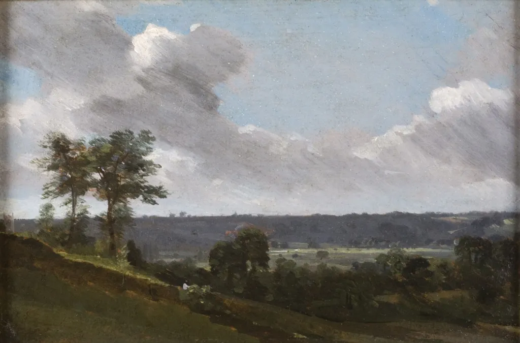 Hilly Landscape, by John Constable, unspecified, 1816