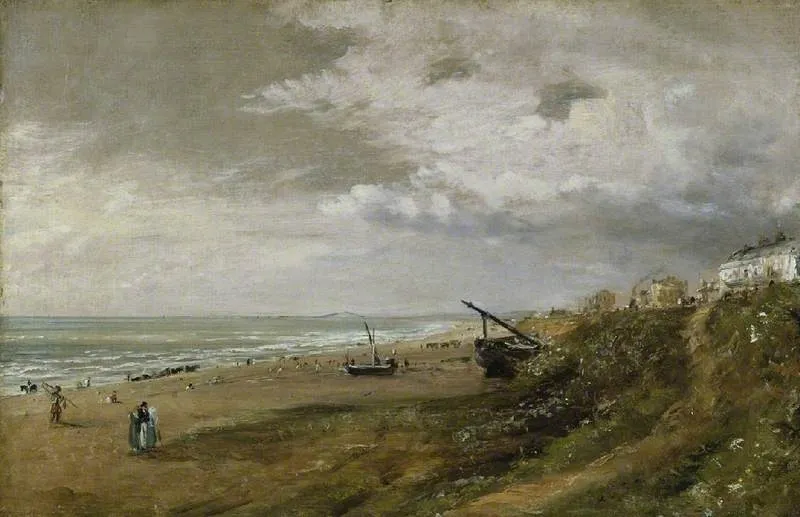 Hove beach, by John Constable, oil, 1816