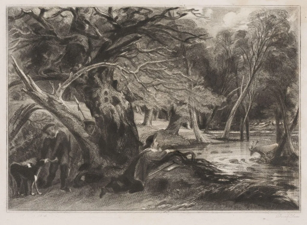 Jaques and the Wounded Stag, by John Constable
