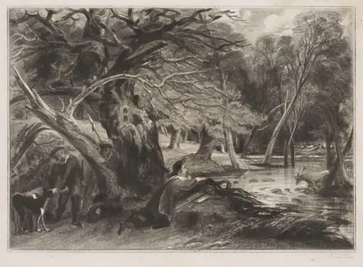 Jaques and the Wounded Stag, by John Constable