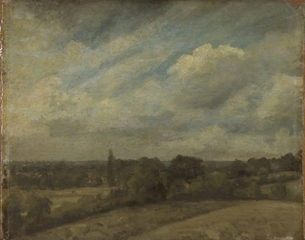 Landscape (possibly the Stour valley), by John Constable