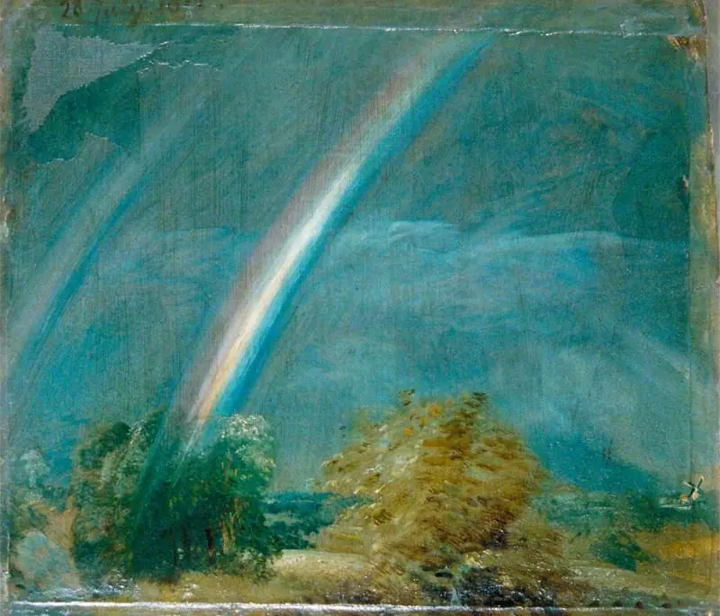 Landscape with a Double Rainbow, by John Constable