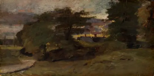 Landscape with Cottages, by John Constable