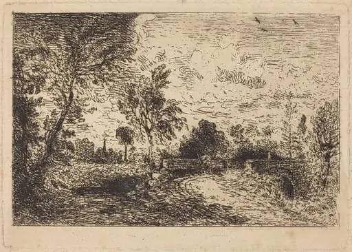 Milford Bridge, by John Constable