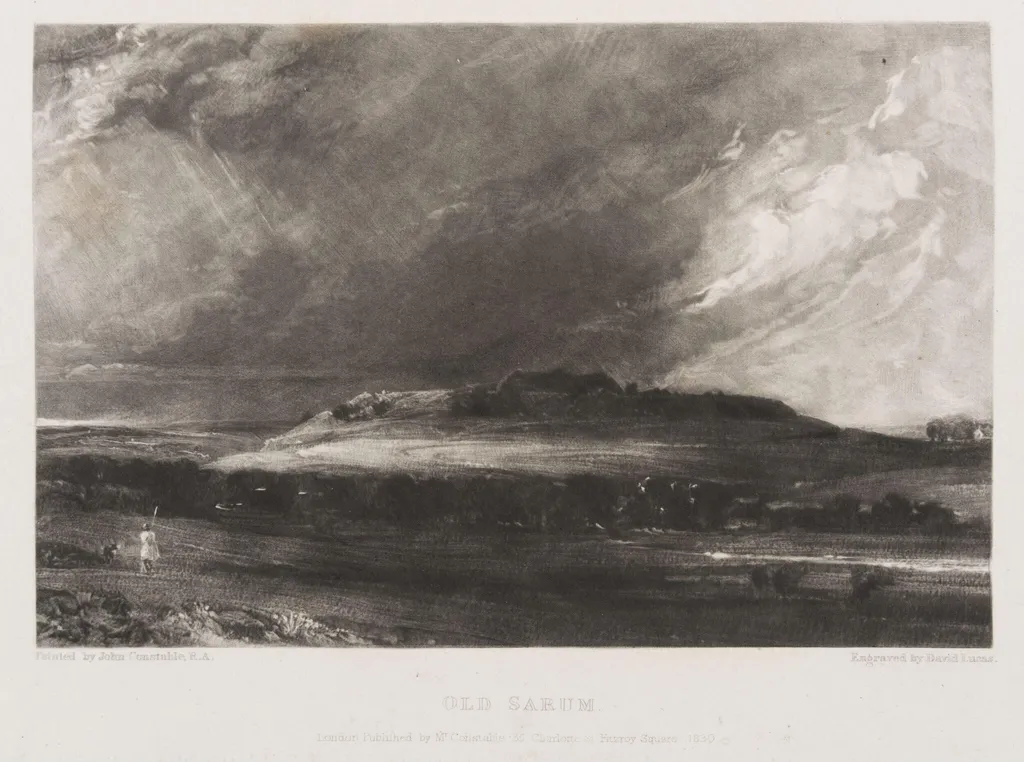 OLD SARUM, by John Constable, 1830