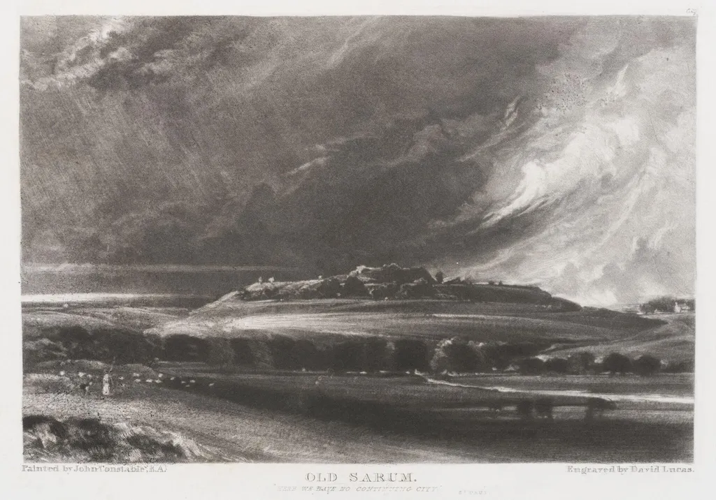 OLD SARUM. "HERE WE HAVE NO CONTINUING CITY." ST. PAUL, by John Constable