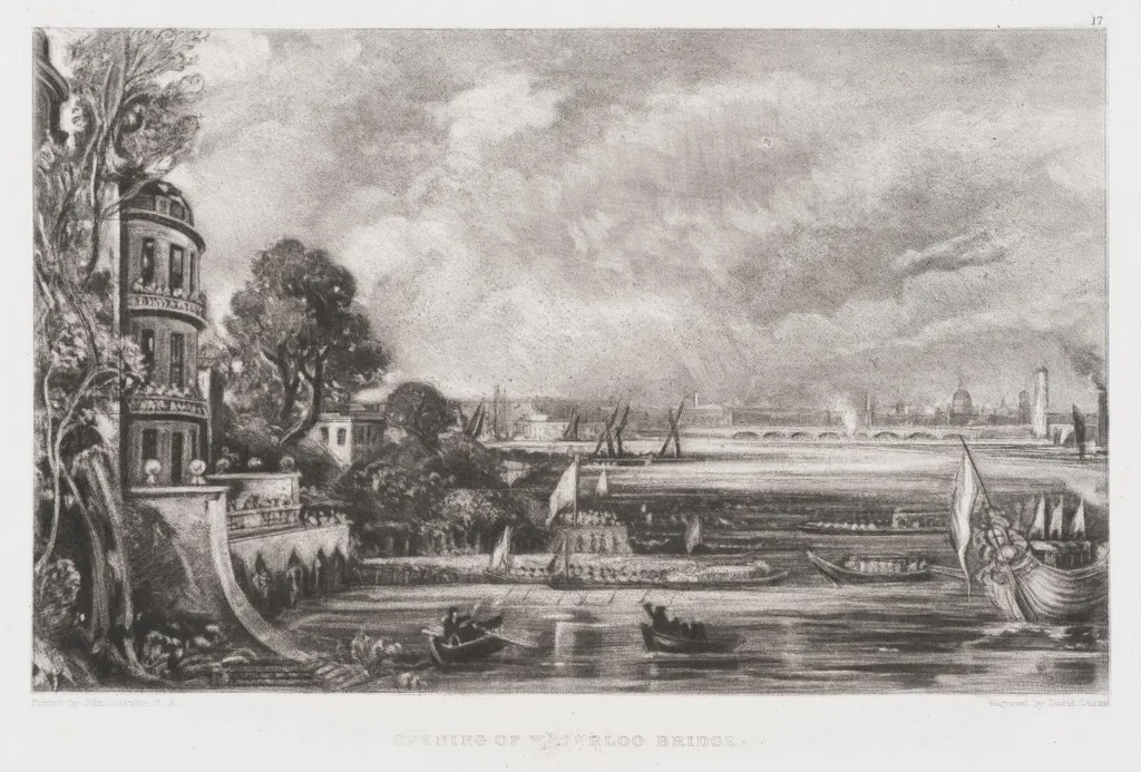 OPENING OF WATERLOO BRIDGE, by John Constable