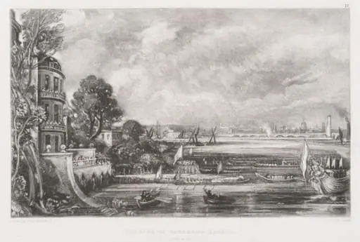 OPENING OF WATERLOO BRIDGE. JUNE.18.1817, by John Constable