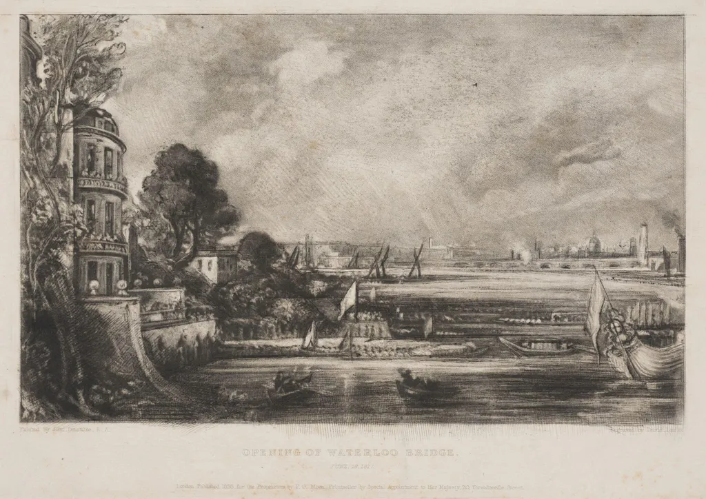 OPENING OF WATERLOO BRIDGE. JUNE. 18. 1817., by John Constable