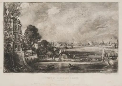 OPENING OF WATERLOO BRIDGE. JUNE. 18. 1817., by John Constable