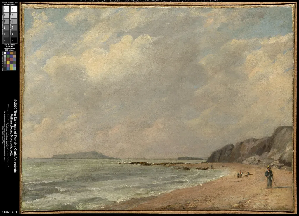 Osmington Bay, by John Constable, oil, 1816