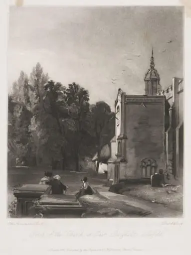 Porch of the Church at East Bergholt, Suffolk, by John Constable