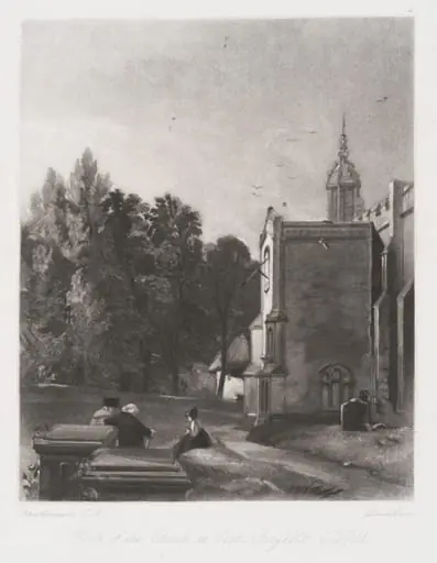 Porch of the Church at East Bergholt, Suffolk, by John Constable