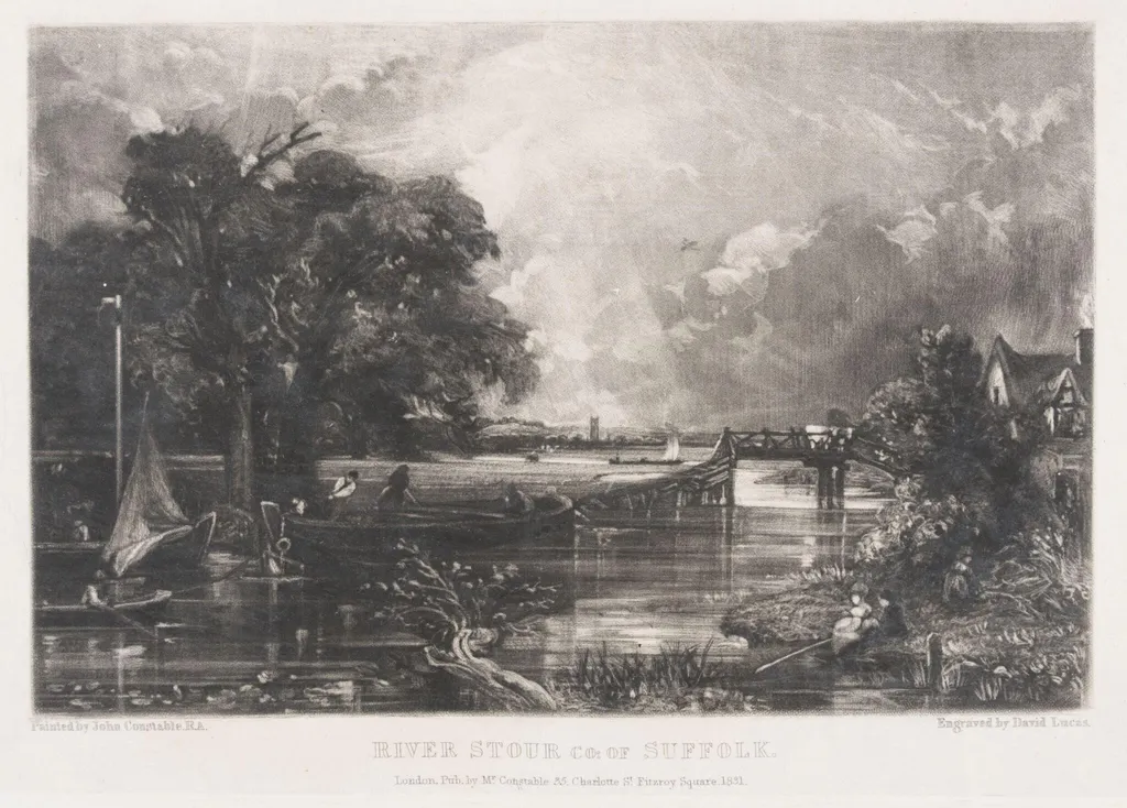 RIVER STOUR CO: OF SUFFOLK, by John Constable, 1831