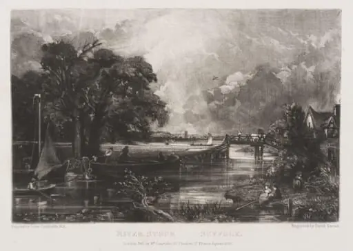 RIVER STOUR SUFFOLK, by John Constable
