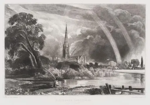 SALISBURY CATHEDRAL. FROM THE MEADOWS, by John Constable