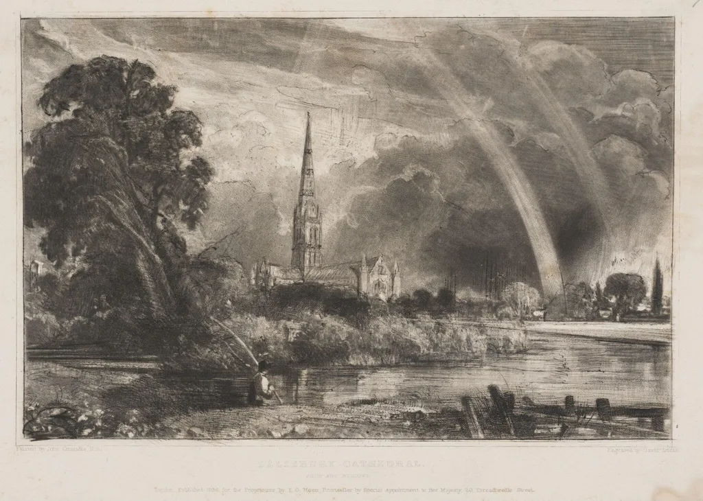 SALISBURY CATHEDRAL. FROM THE MEADOWS, by John Constable