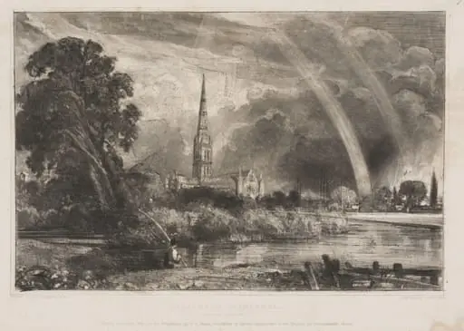 SALISBURY CATHEDRAL. FROM THE MEADOWS, by John Constable