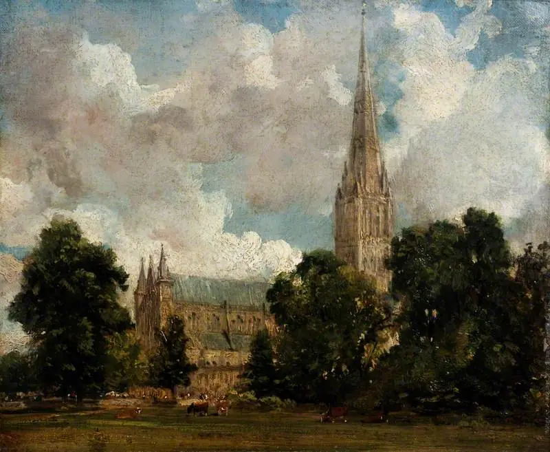 Salisbury Cathedral from the South-West, by John Constable