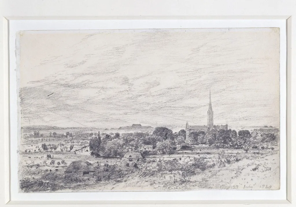 Salisbury from the south, by John Constable, 1820