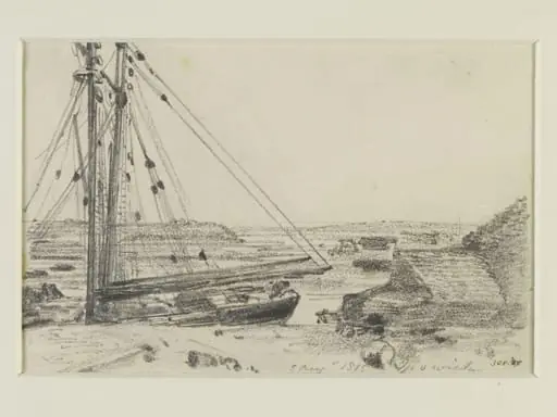 Shipping, near Ipswich, by John Constable