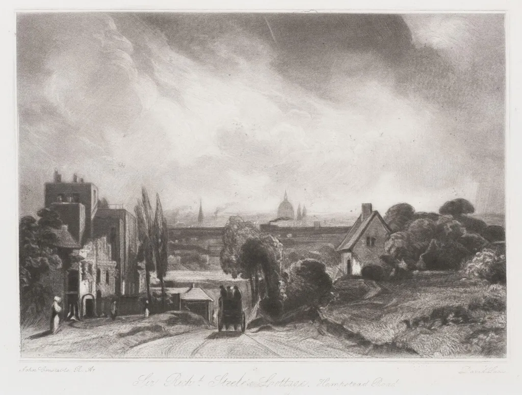 Sir Richd. Steele's Cottage, Hampstead Road, by John Constable