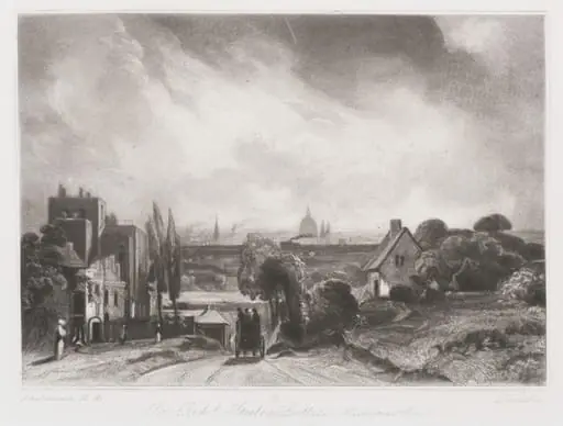 Sir Richd. Steele's Cottage, Hampstead Road, by John Constable