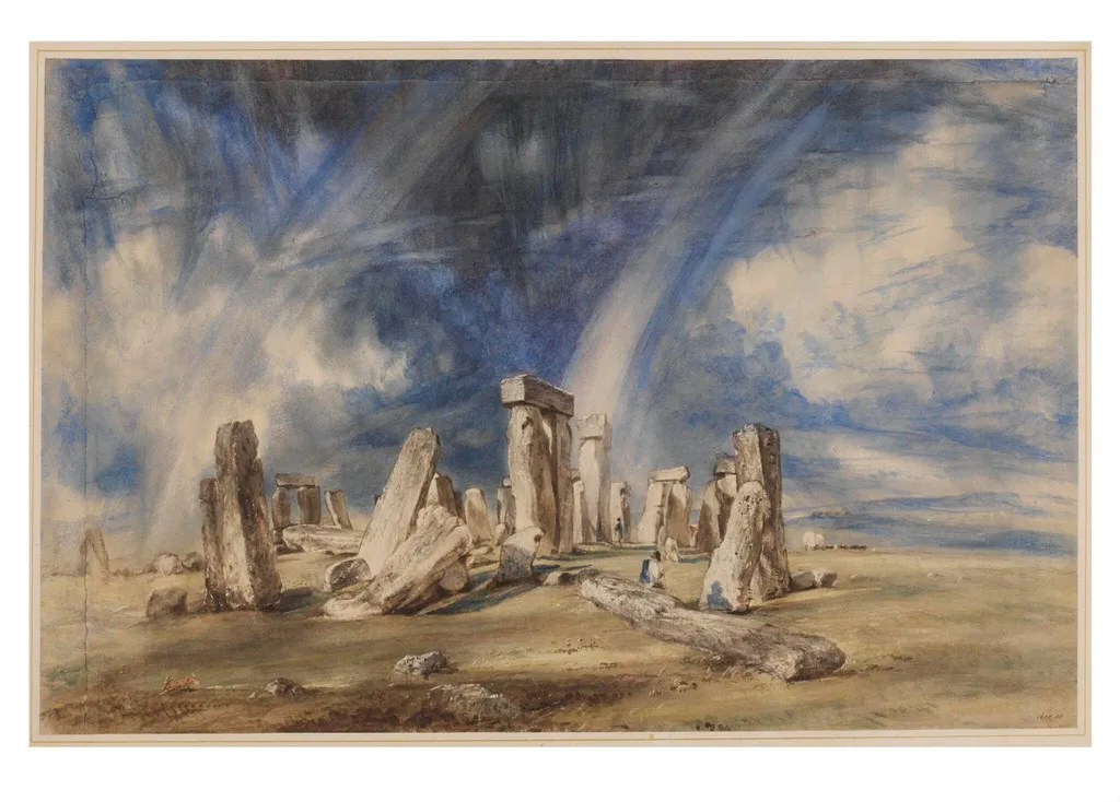 Stonehenge, by John Constable, watercolor, 1835