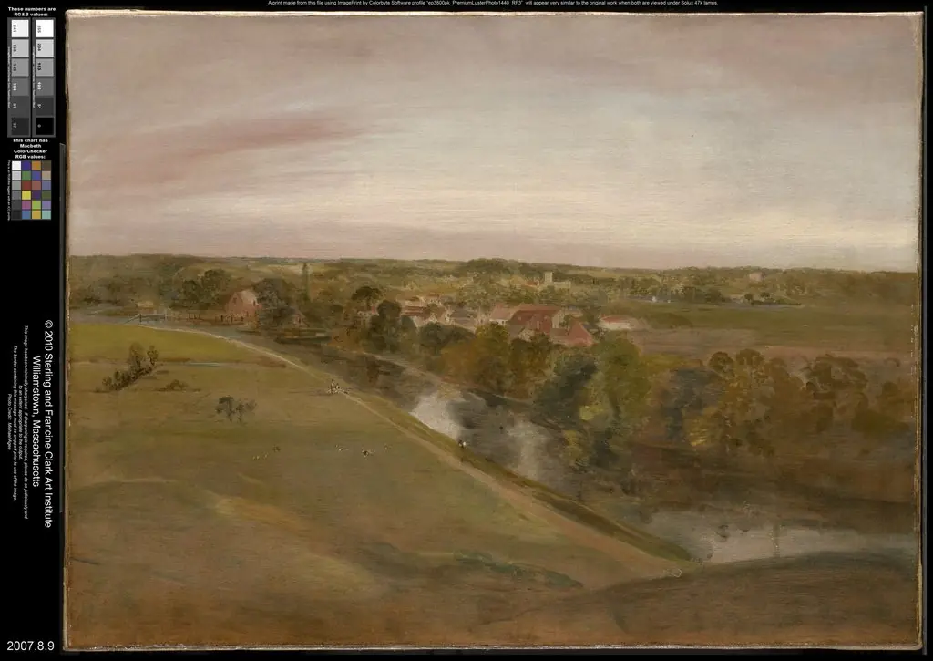 Stratford Saint Mary from the Coombs, by John Constable