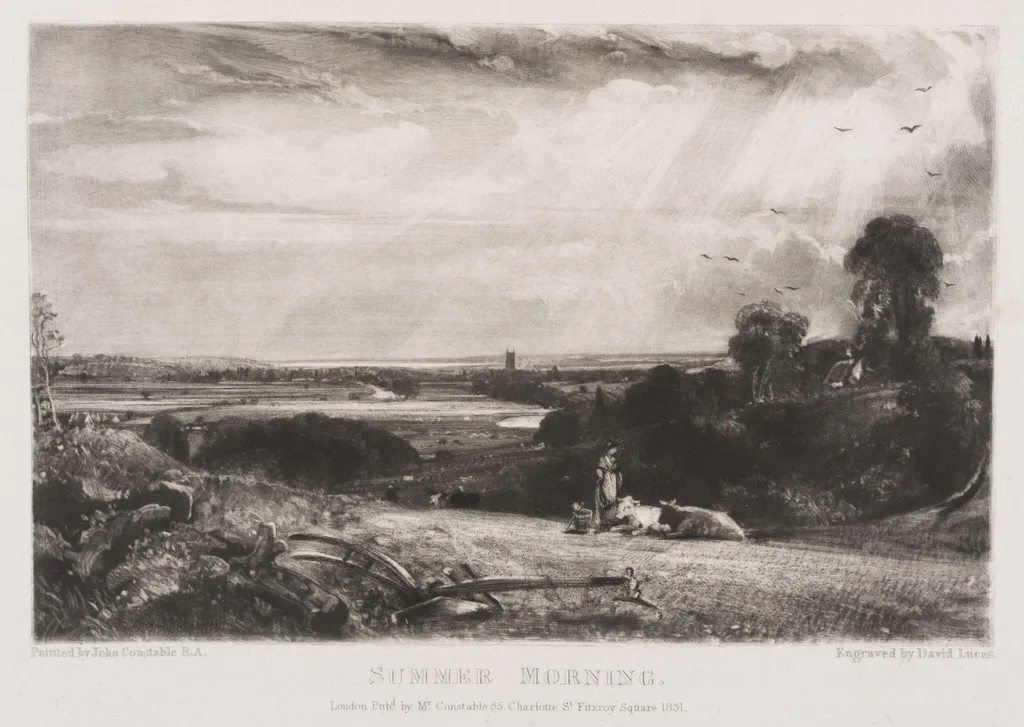 SUMMER MORNING, by John Constable, 1831