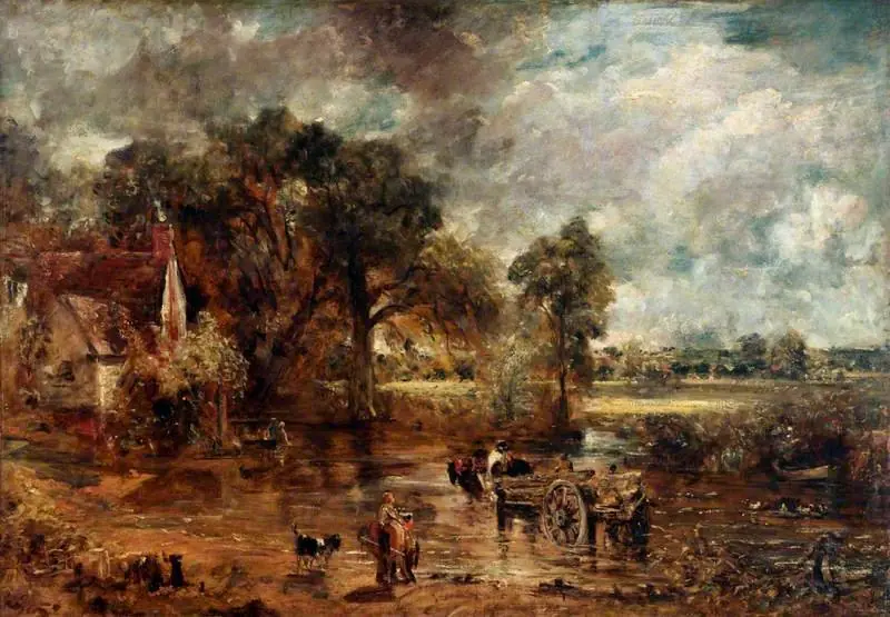 The Hay Wain (full-scale study), by John Constable