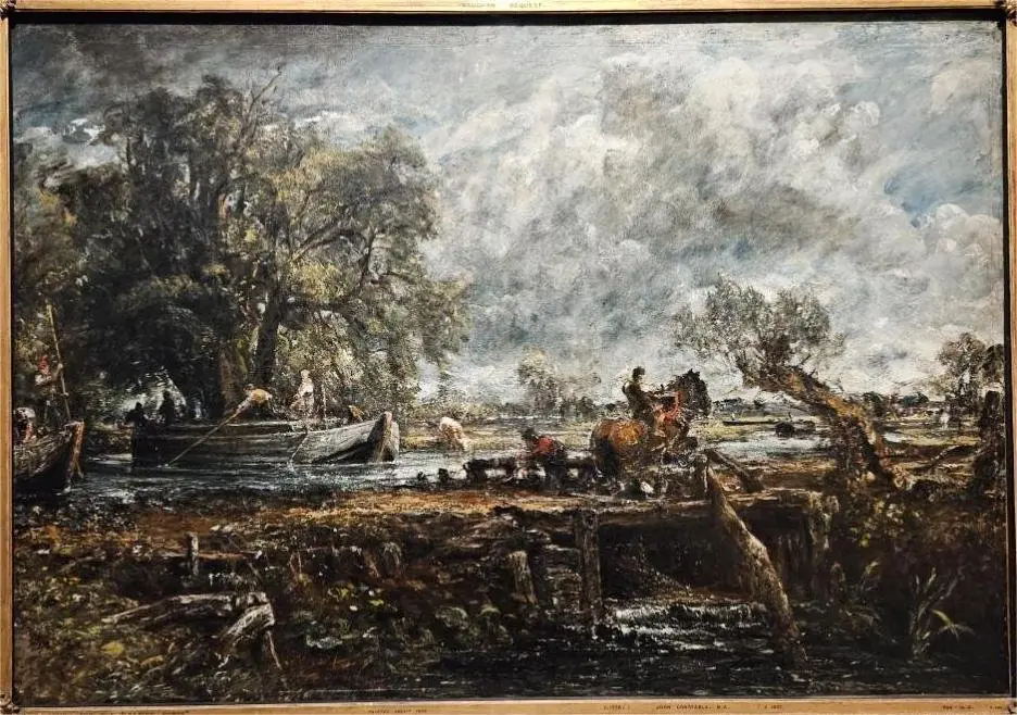 The Leaping Horse (full-scale study), by John Constable