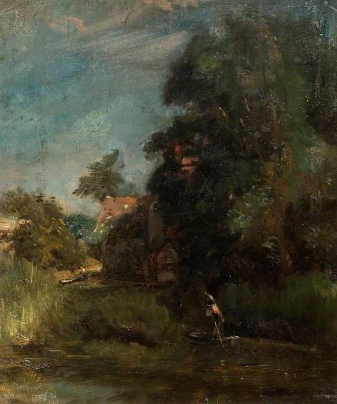 The Valley Farm (sketch), by John Constable, oil, 1835