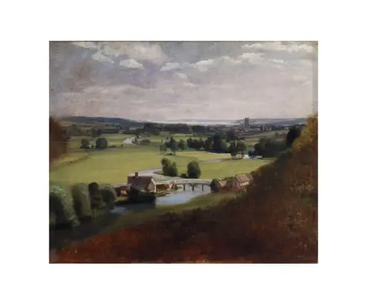 The Valley of the Stour with Dedham in the Distance, by John Constable