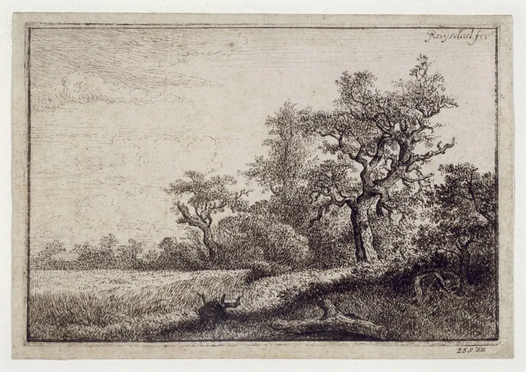 The Wheatfield. After Jacob Ruysdael, by John Constable, 1818