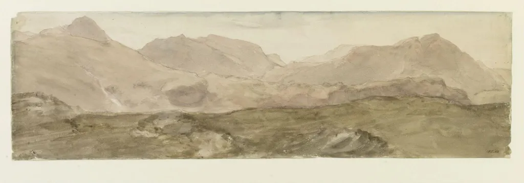 View from the top of Honister Crag, by John Constable, watercolor, 2