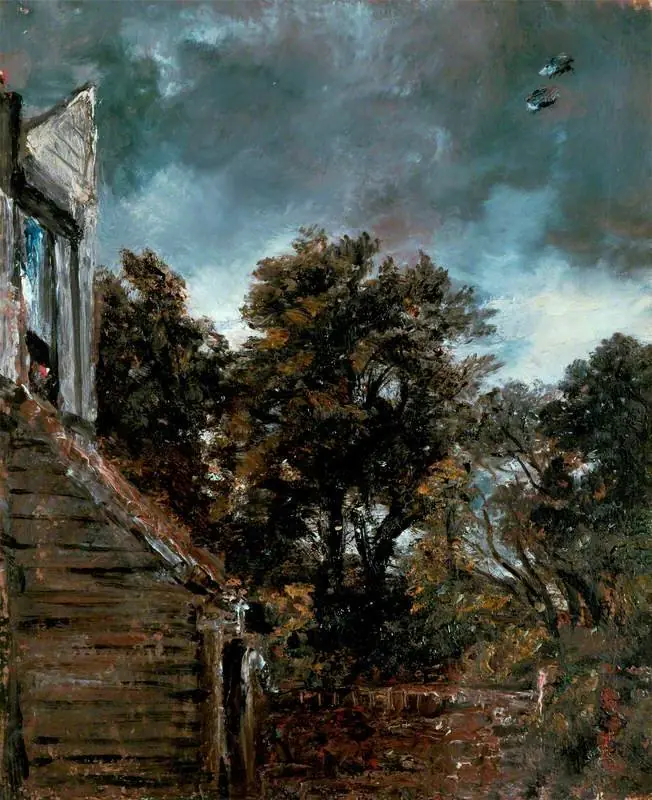 View in a Garden, with a Shed on the Left, by John Constable