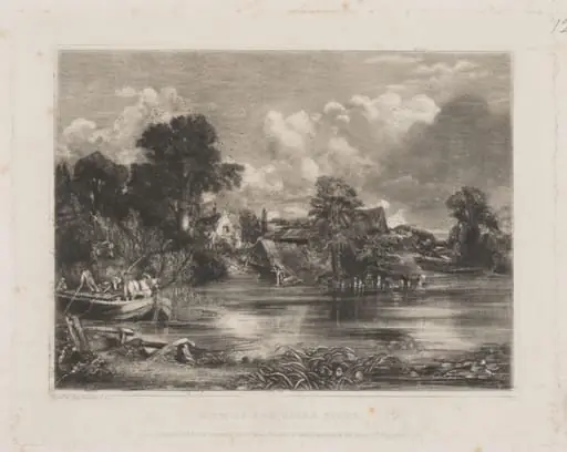VIEW ON THE RIVER STOUR, by John Constable