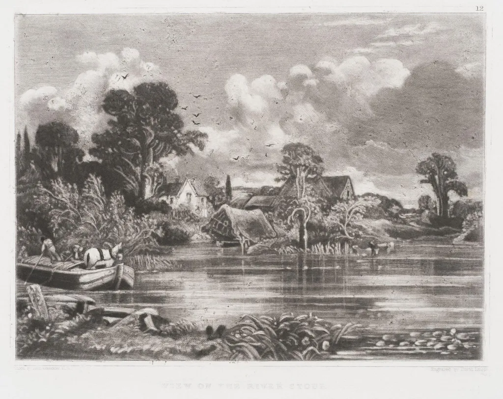 VIEW ON THE RIVER STOUR, by John Constable