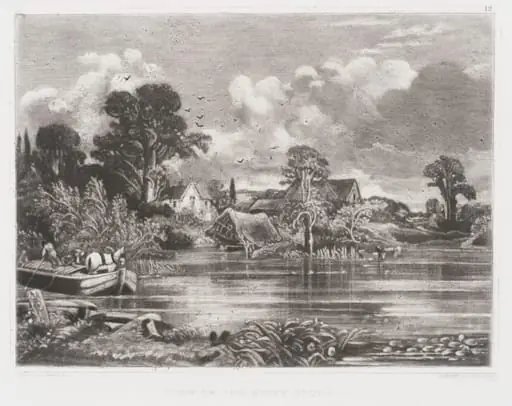 VIEW ON THE RIVER STOUR, by John Constable