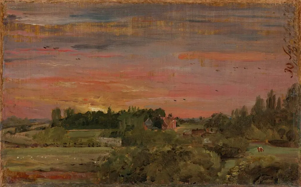 View toward the Rectory, East Bergholt, by John Constable