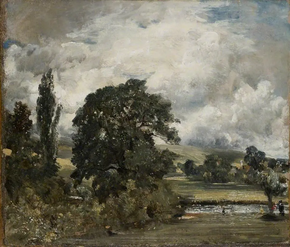 Water Meadows near Salisbury, by John Constable
