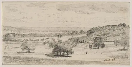 Wimbledon Park, by John Constable
