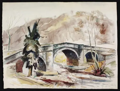 Ashberry Bridge (South side), Rievaulx, by John Cooper