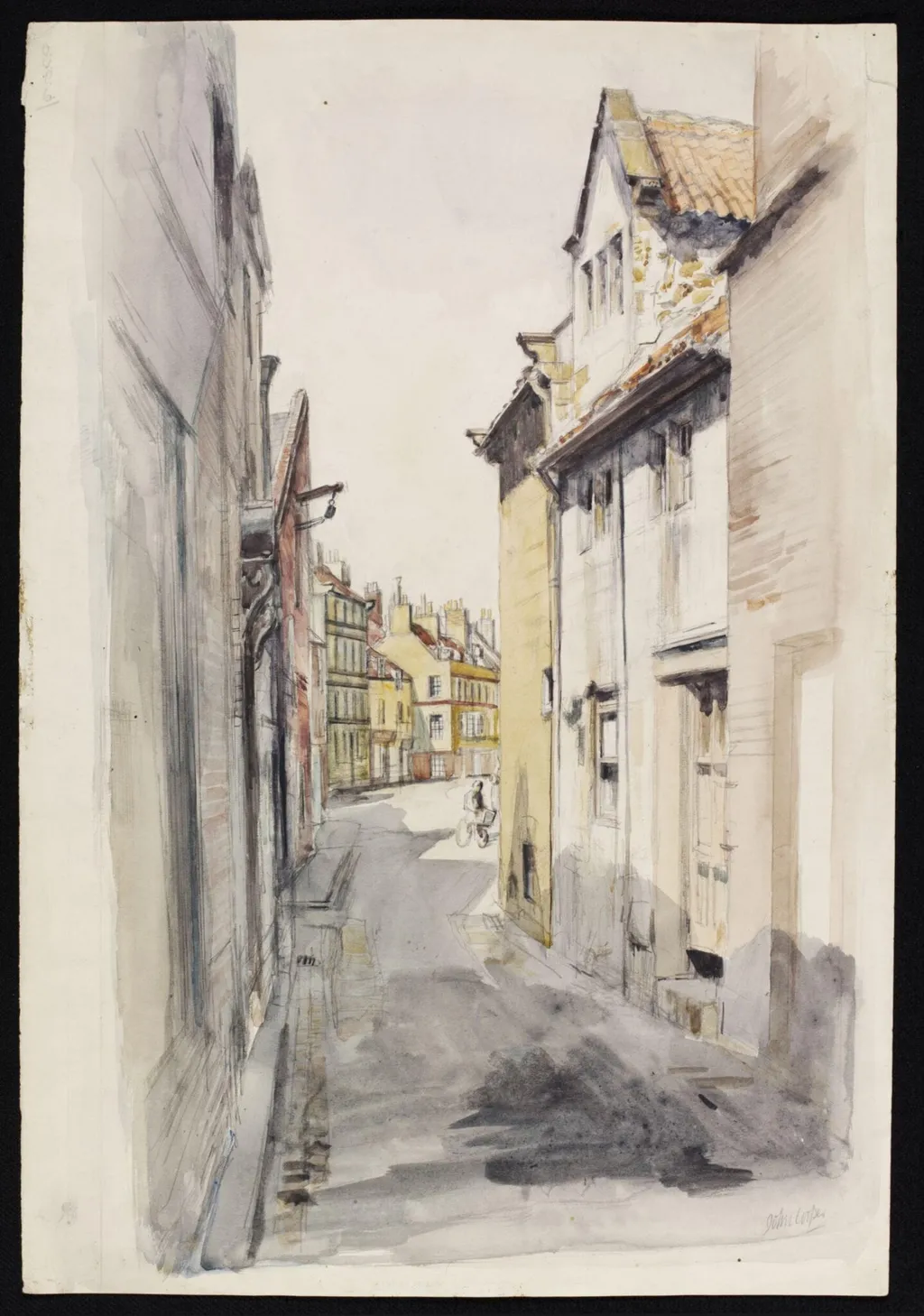 Haggersgate, Whitby, by John Cooper, watercolor, 1940