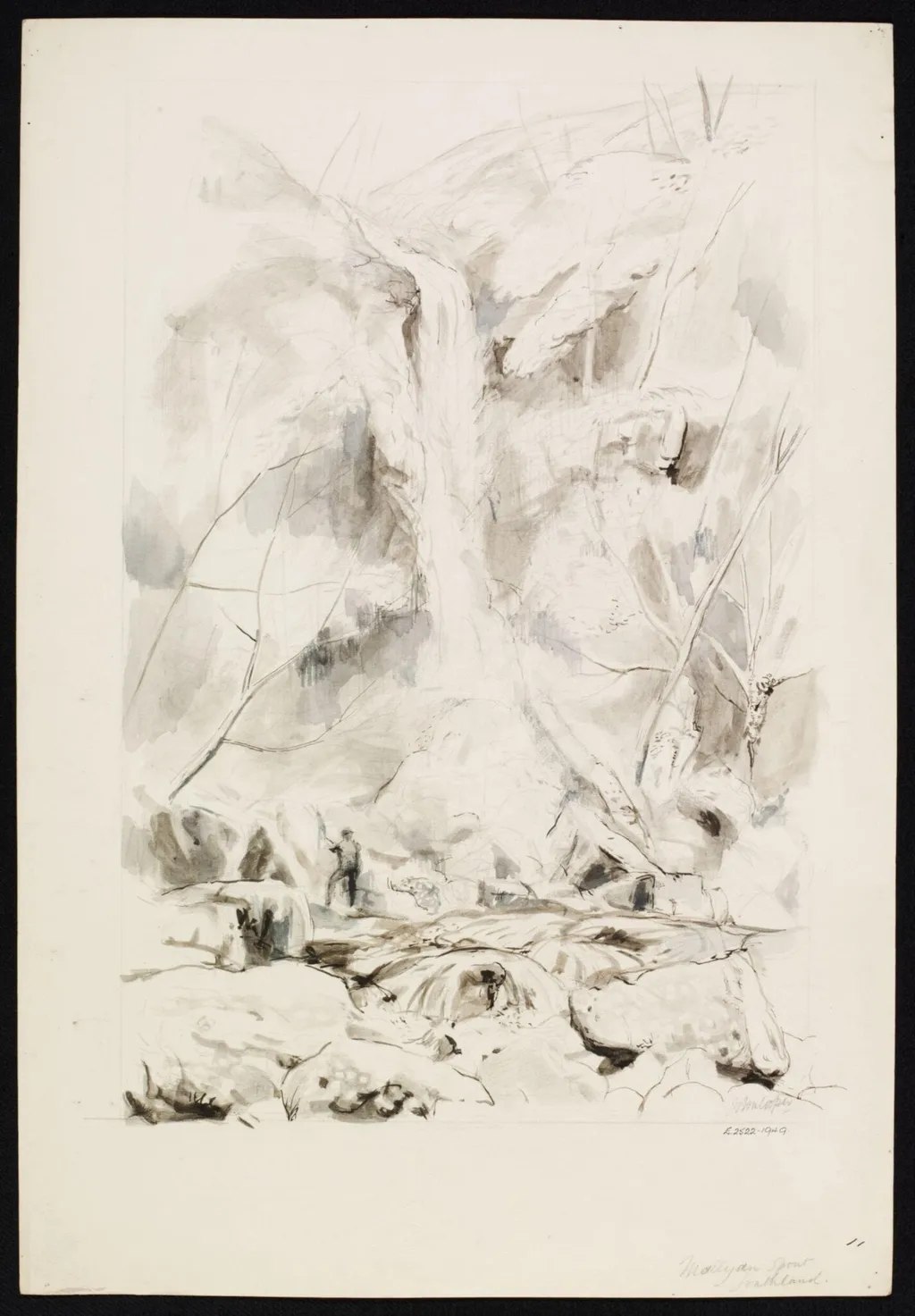 Mallyan Spout, Goathland, by John Cooper, watercolor, 1940