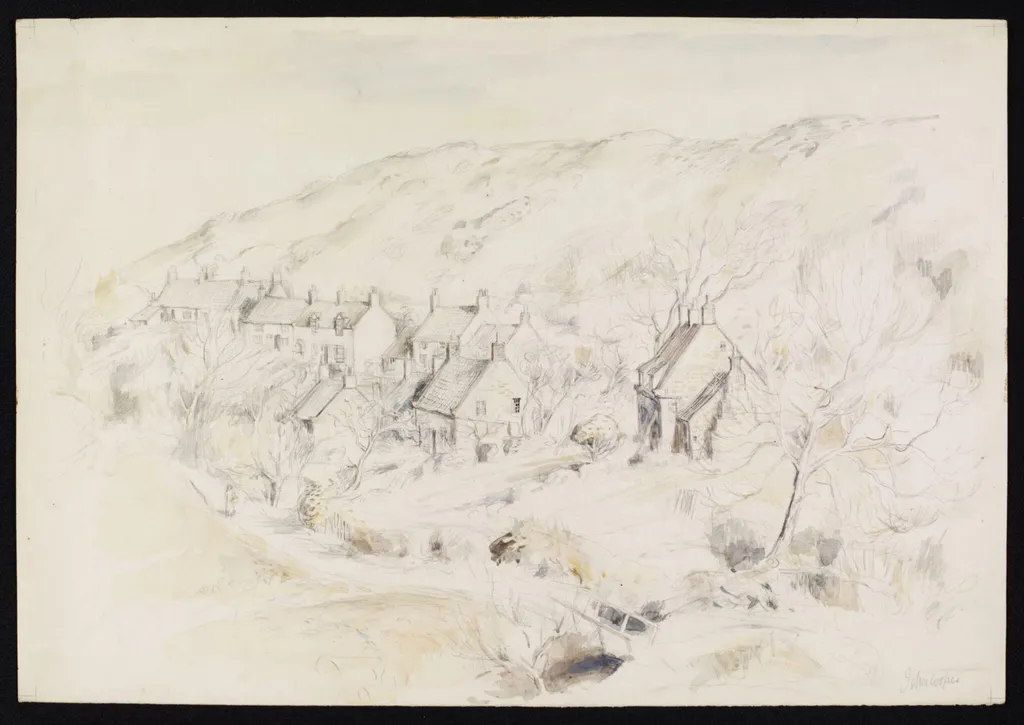 Sandsend, by John Cooper, watercolor, 1940