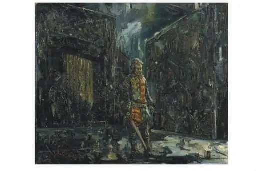 Ian Holm as Henry V in <i>Henry V</i> by William Shakespeare, by John Corvin
