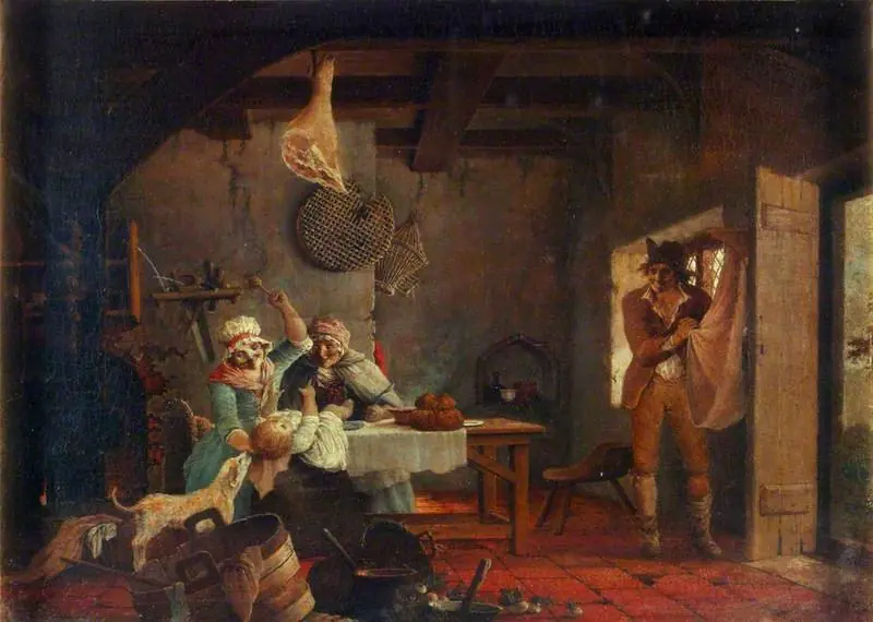Playing with Baby, by John Cranch